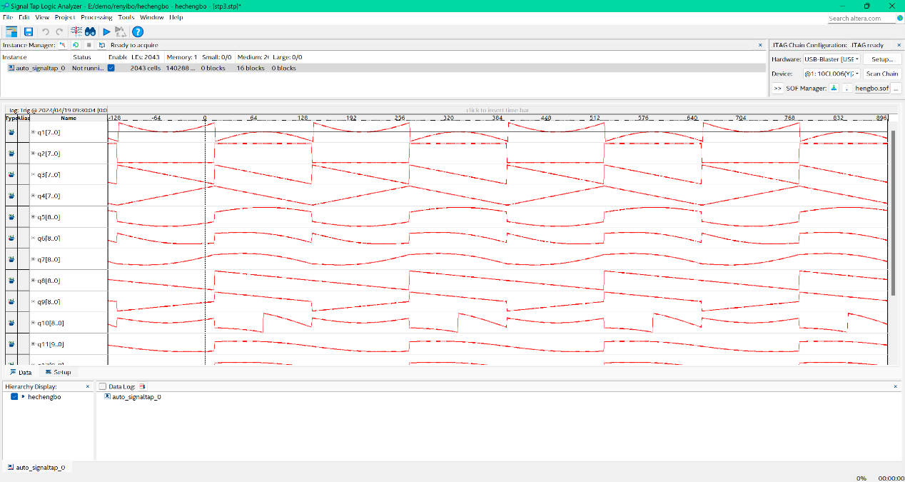 Fig-3 Signal Tap运行结果